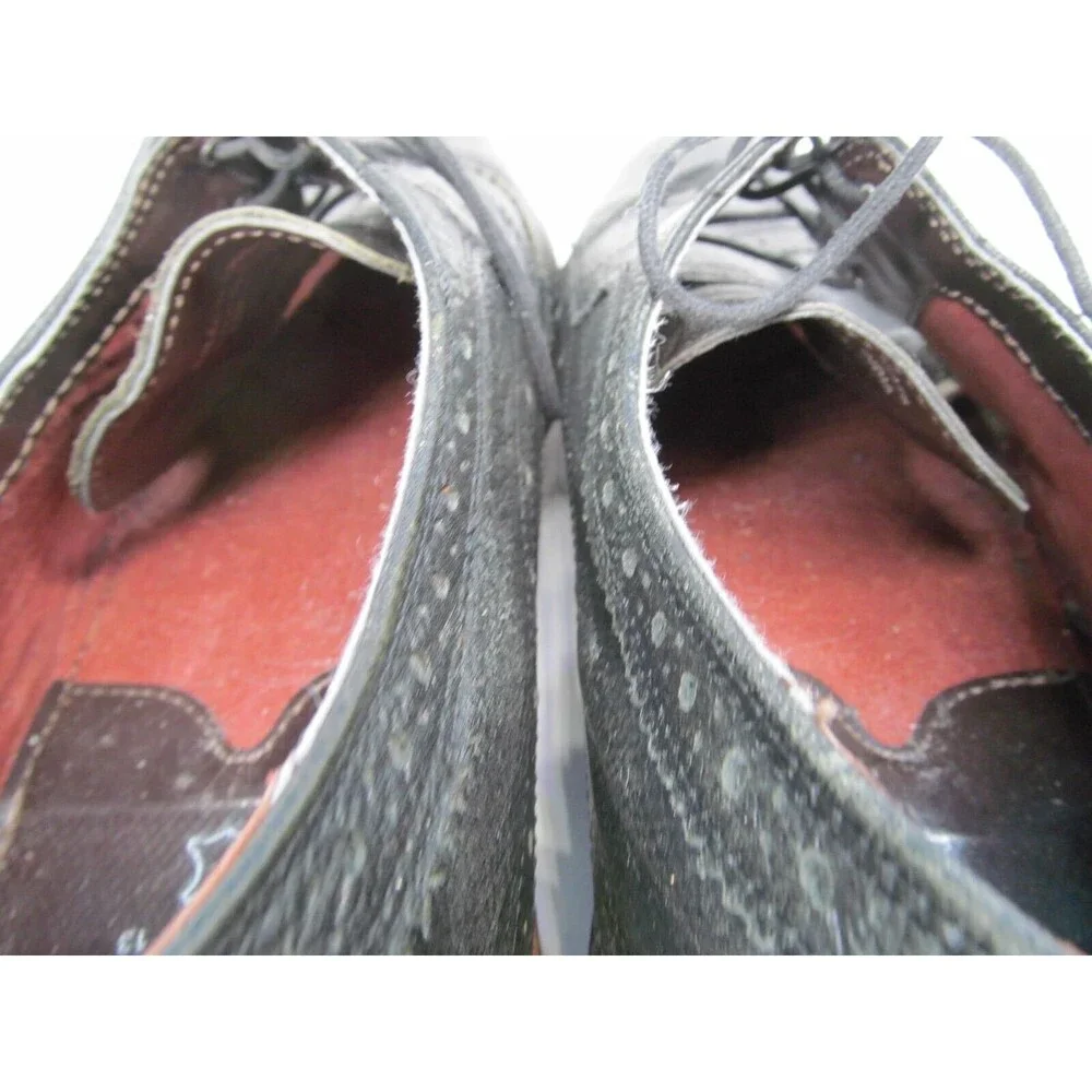 Cedar Wood State Mens Black Wingtip Brogue Derbys Size US 13 EUR 47